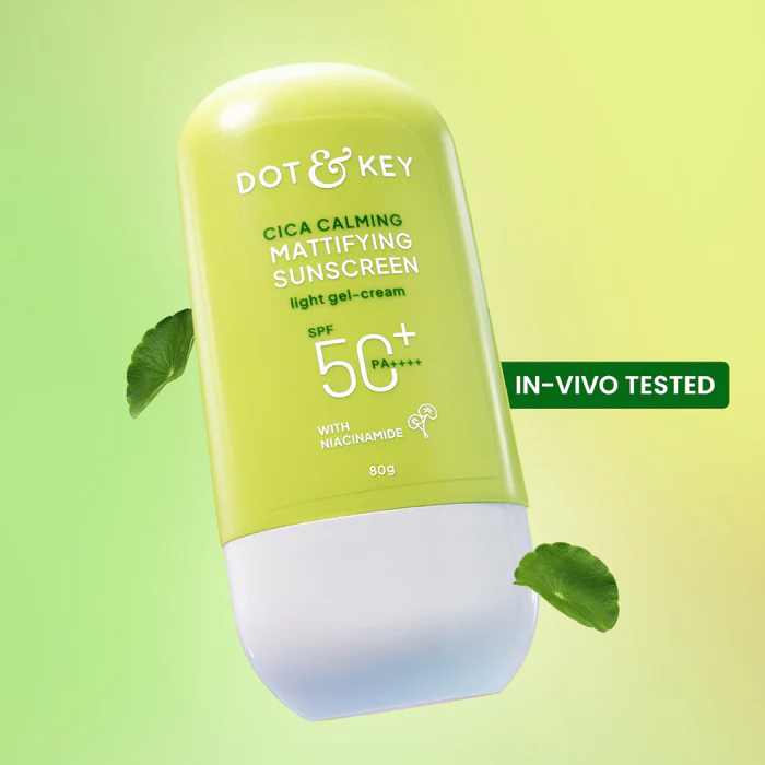 Dot & Key Cica Calming Mattifying Sunscreen SPF 50+ PA++++ with Niacinamide (80g)